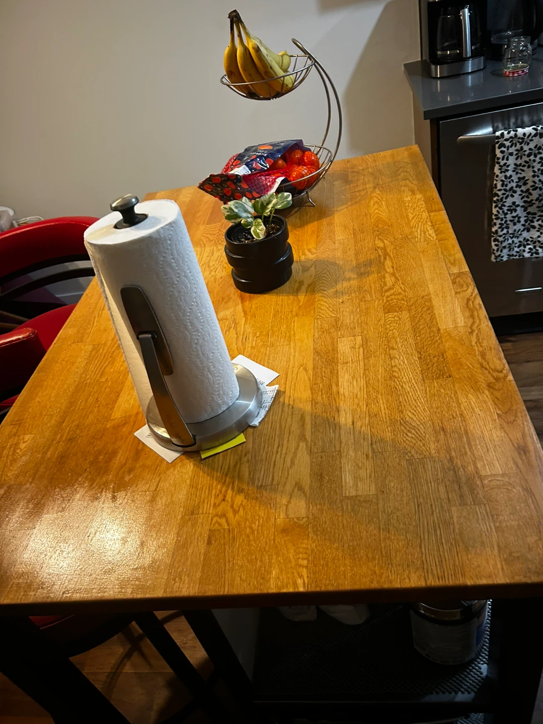 Kitchen Island with Two Red Bar Stools - photo 4