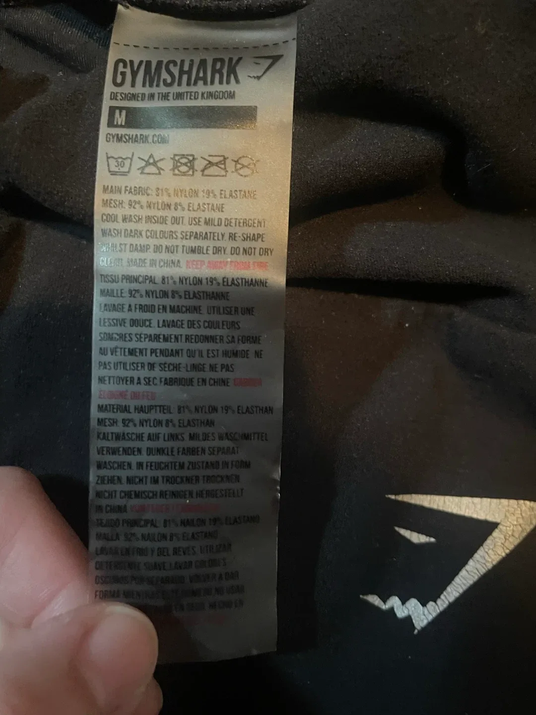 Gymshark Black Leggings - Size M image indicator(3)