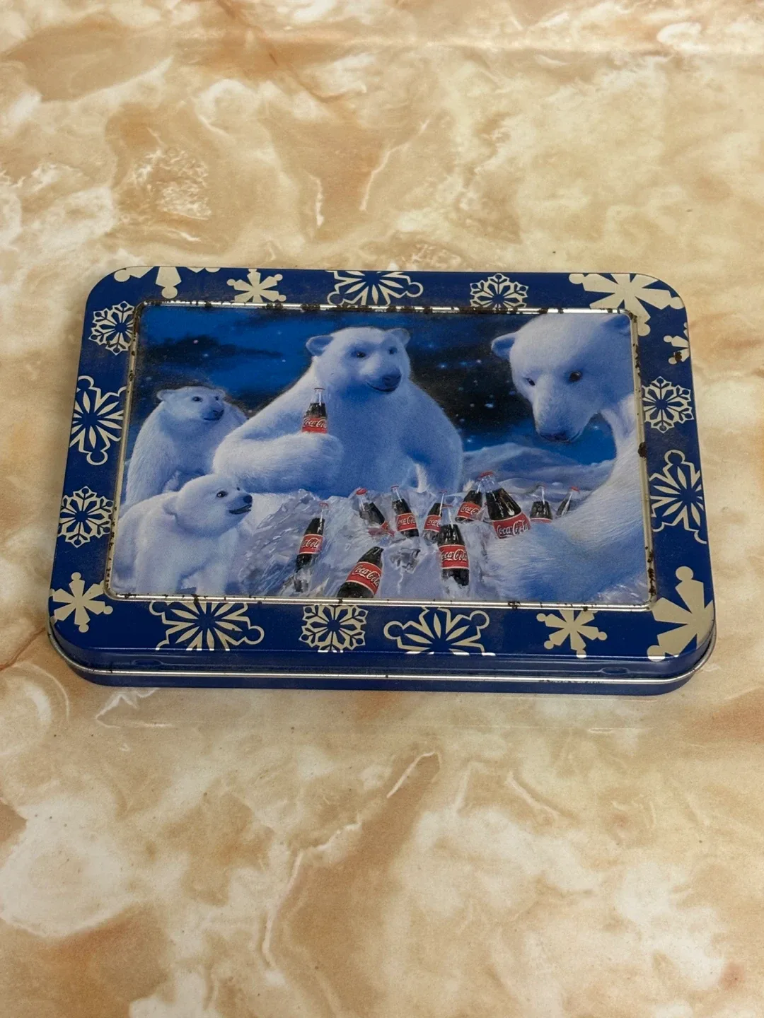 Coca-Cola Polar Bear Playing Cards in Keepsake Tin 🥕 thumbnail