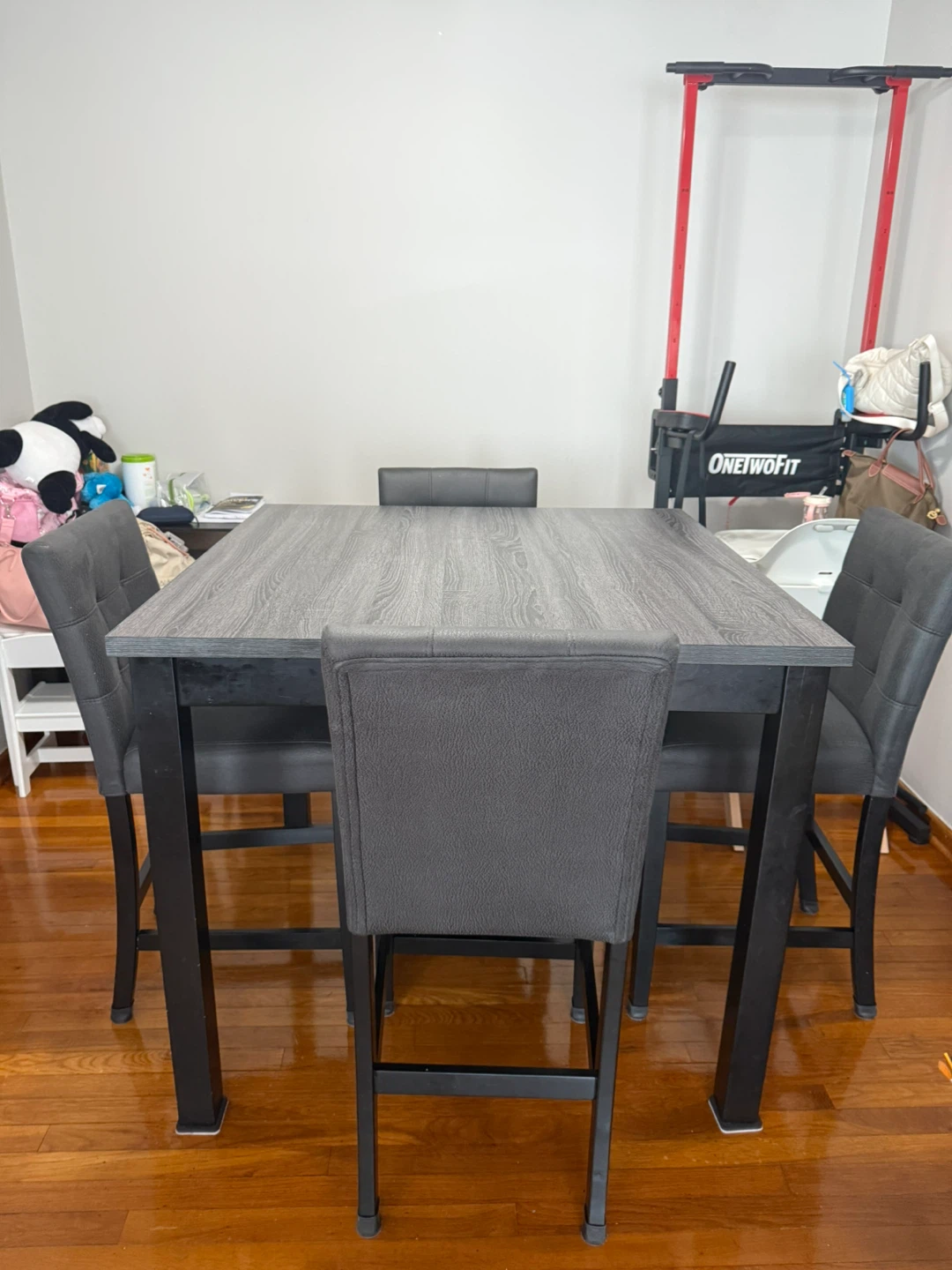Ashley Mega Tuff Dining Table with 4 Chairs - Gray