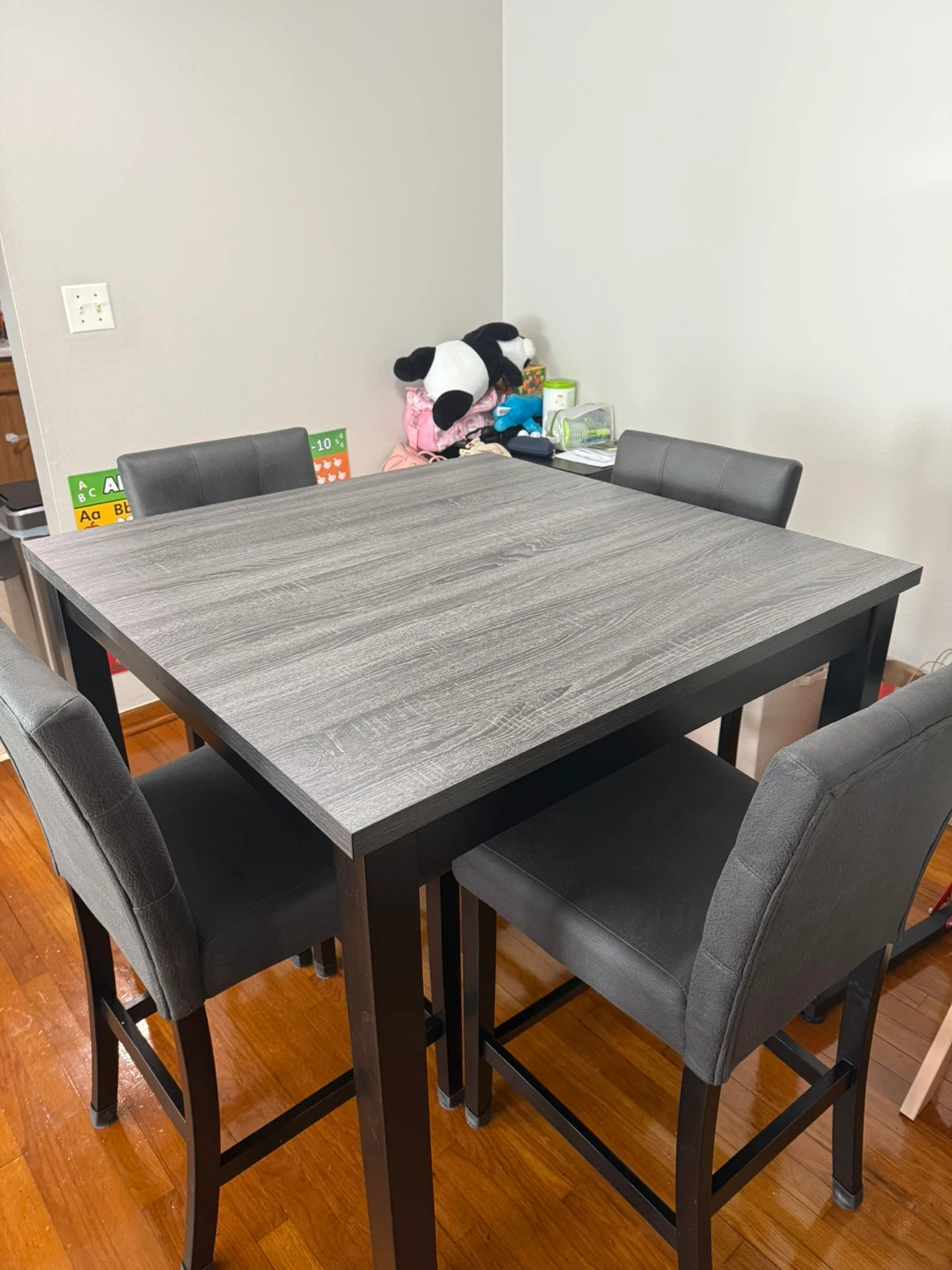 Ashley Mega Tuff Dining Table with 4 Chairs - Gray - photo 3