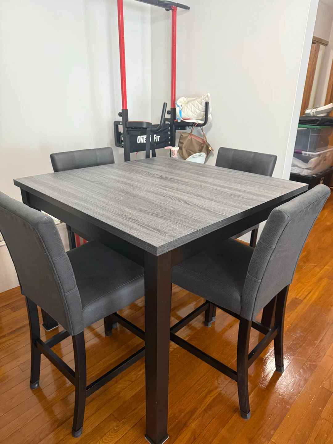 Ashley Mega Tuff Dining Table with 4 Chairs - Gray - photo 2