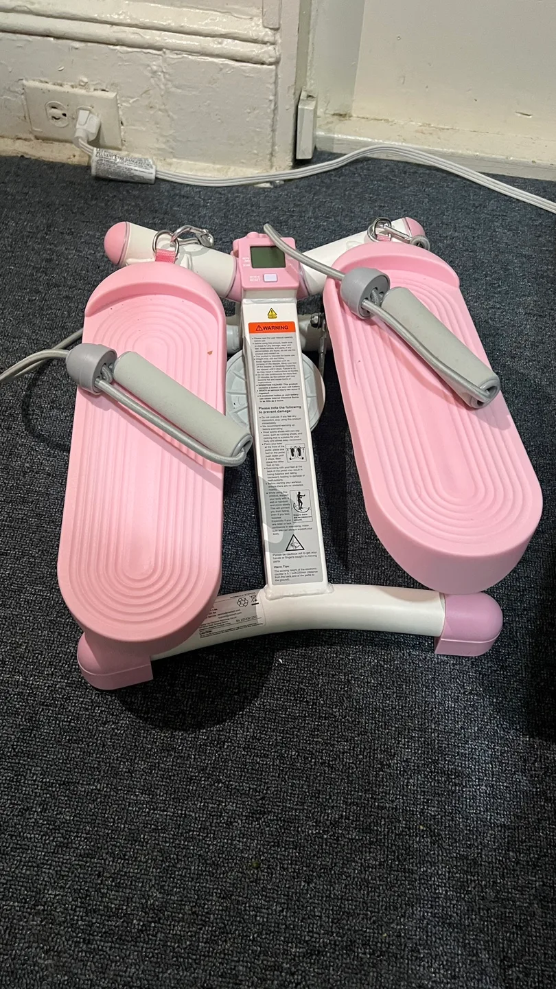 Merach Pink Mini Stepper with Resistance Bands 🥕 image indicator(3)