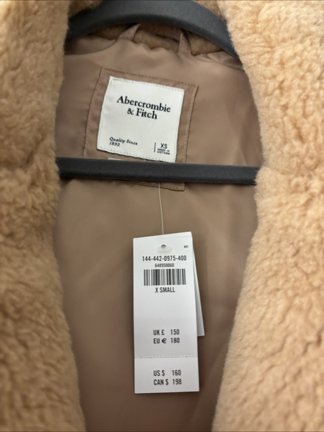 Abercrombie & Fitch XS Teddy Coat - photo 3