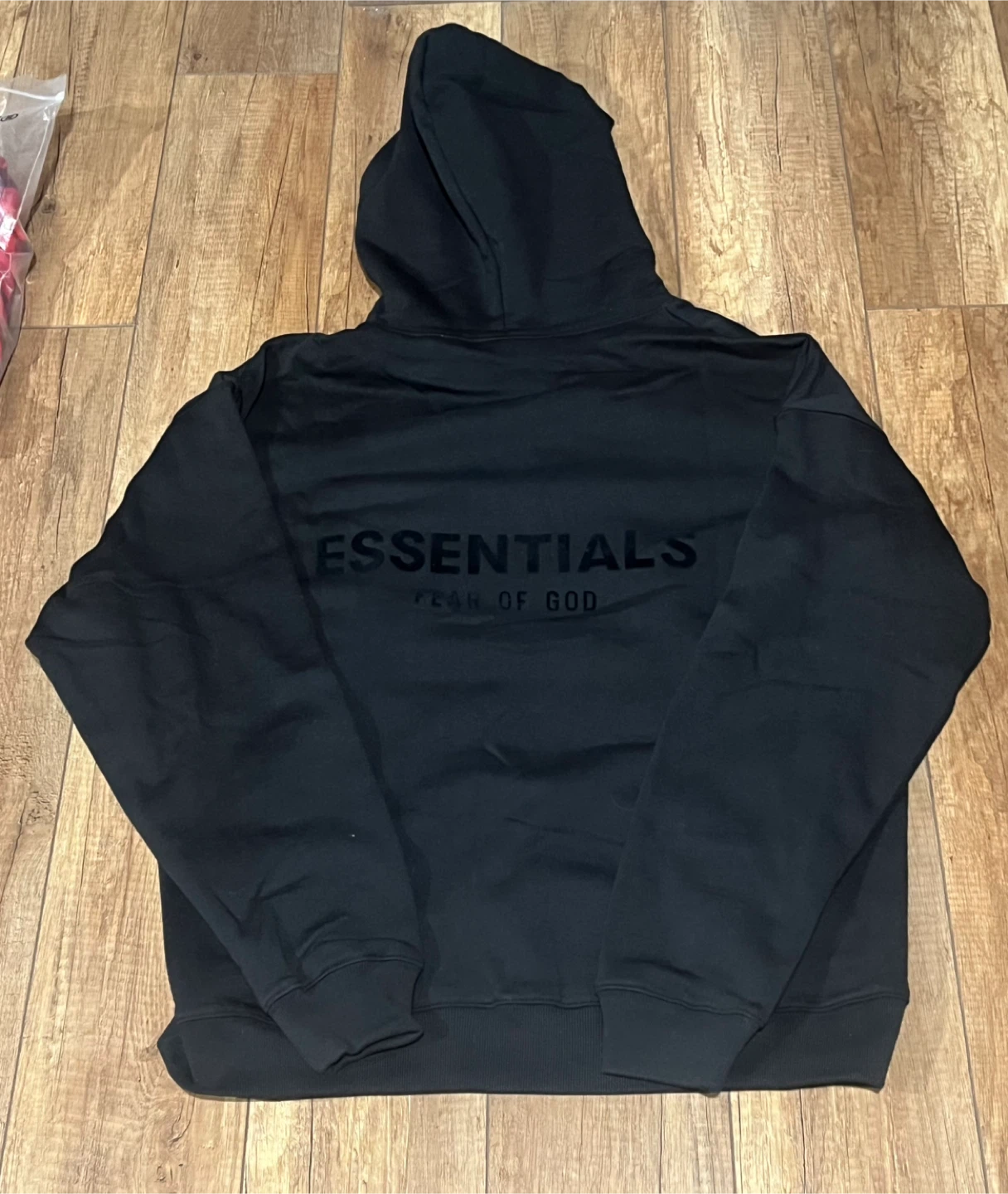 Essentials Fear of God Black Hoodie (Size S-L) - photo 4