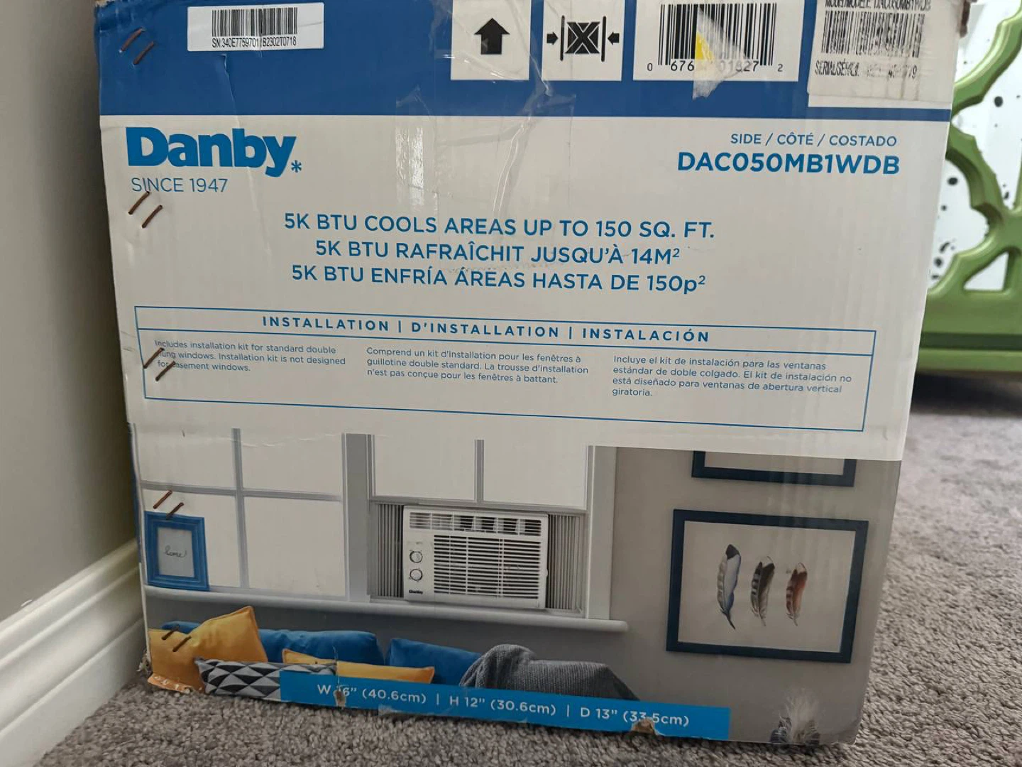 Danby 5K BTU Window Air Conditioner - DAC050MB1WDB - photo 2