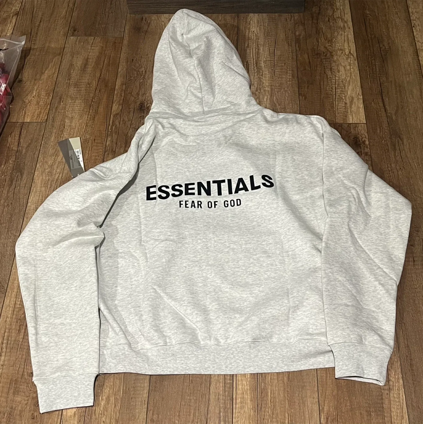 Essentials Light Oatmeal Hoodie (Size S-L) image indicator(4)