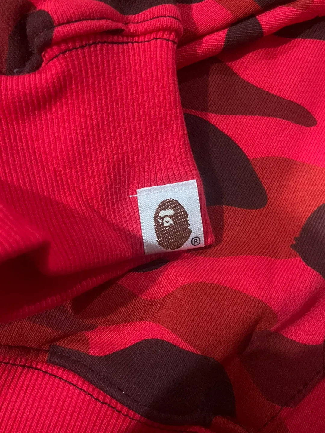 BAPE Red Zipper Hoodie image indicator(5)