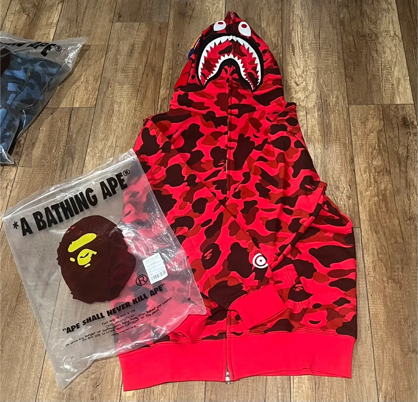 BAPE Red Zipper Hoodie thumbnail