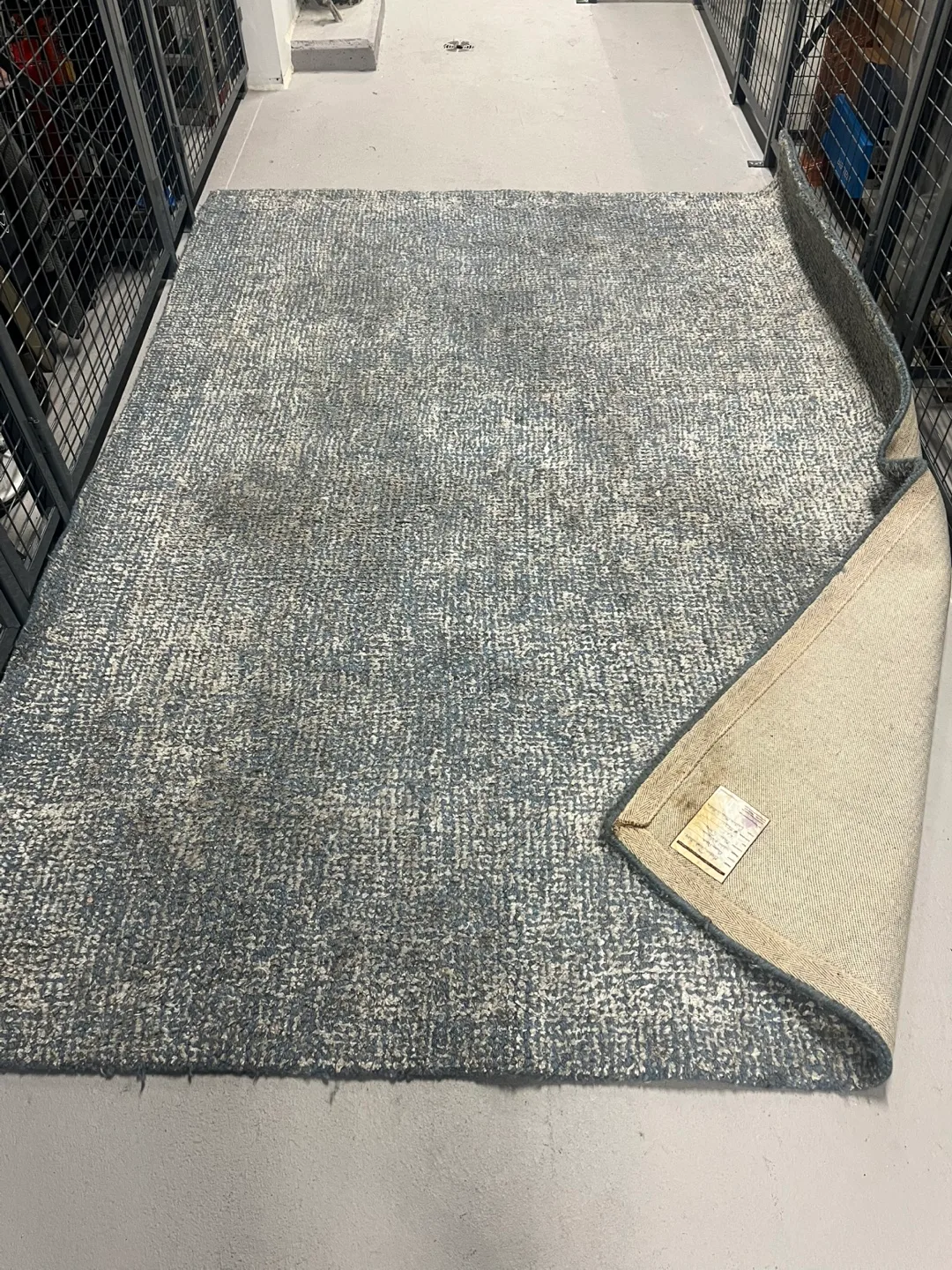 Modern Weave Ocean Blue Rug 6x9 thumbnail