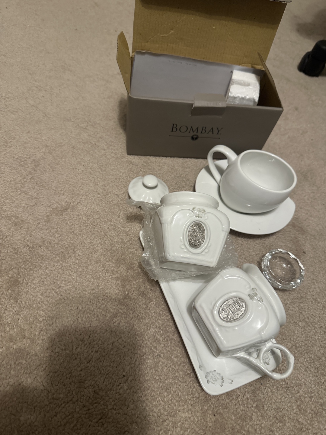 Bombay Sugar and Creamer Set