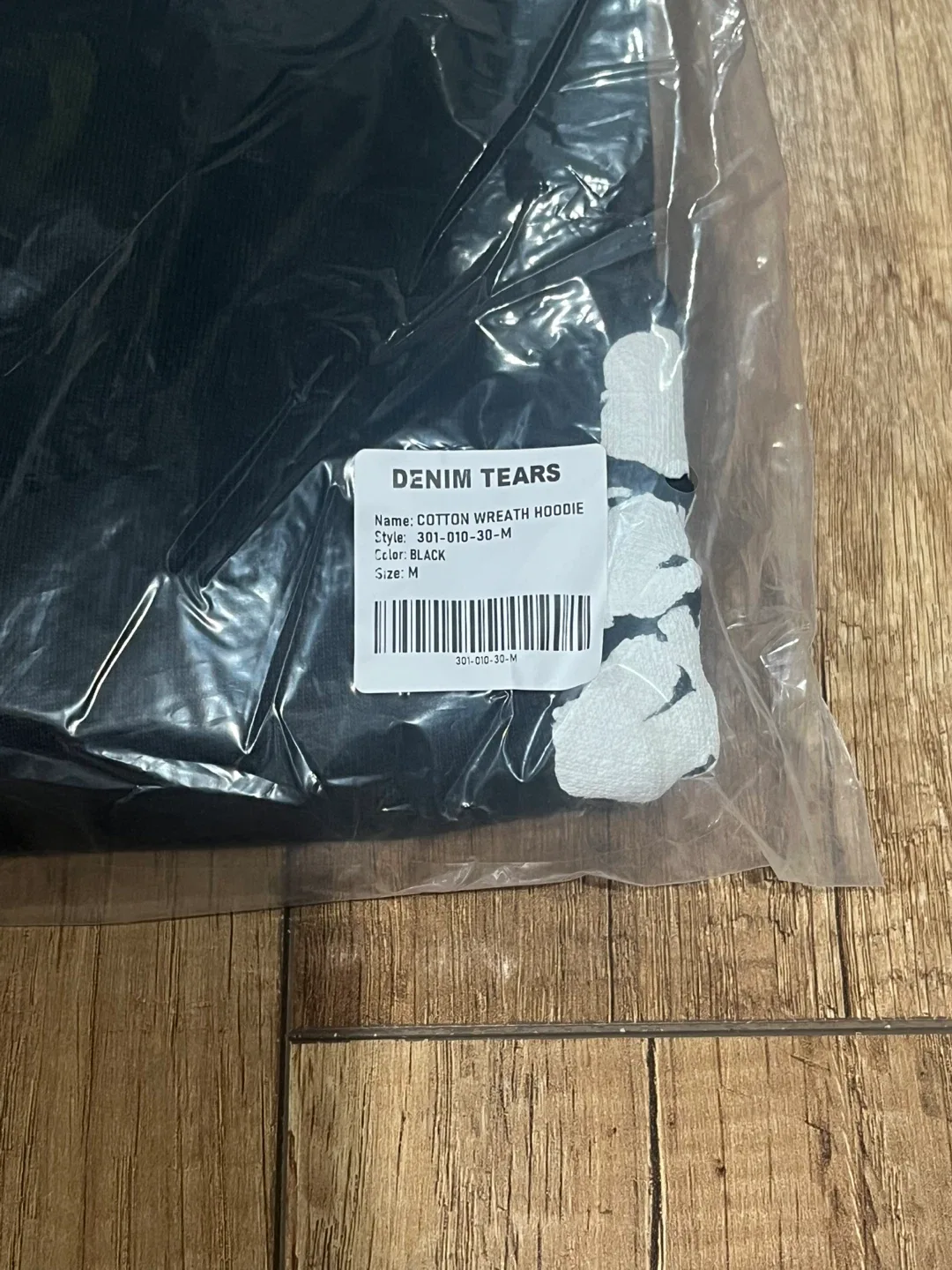 Denim Tear Black  Hoodie + Sweats Set (Medium) image indicator(4)