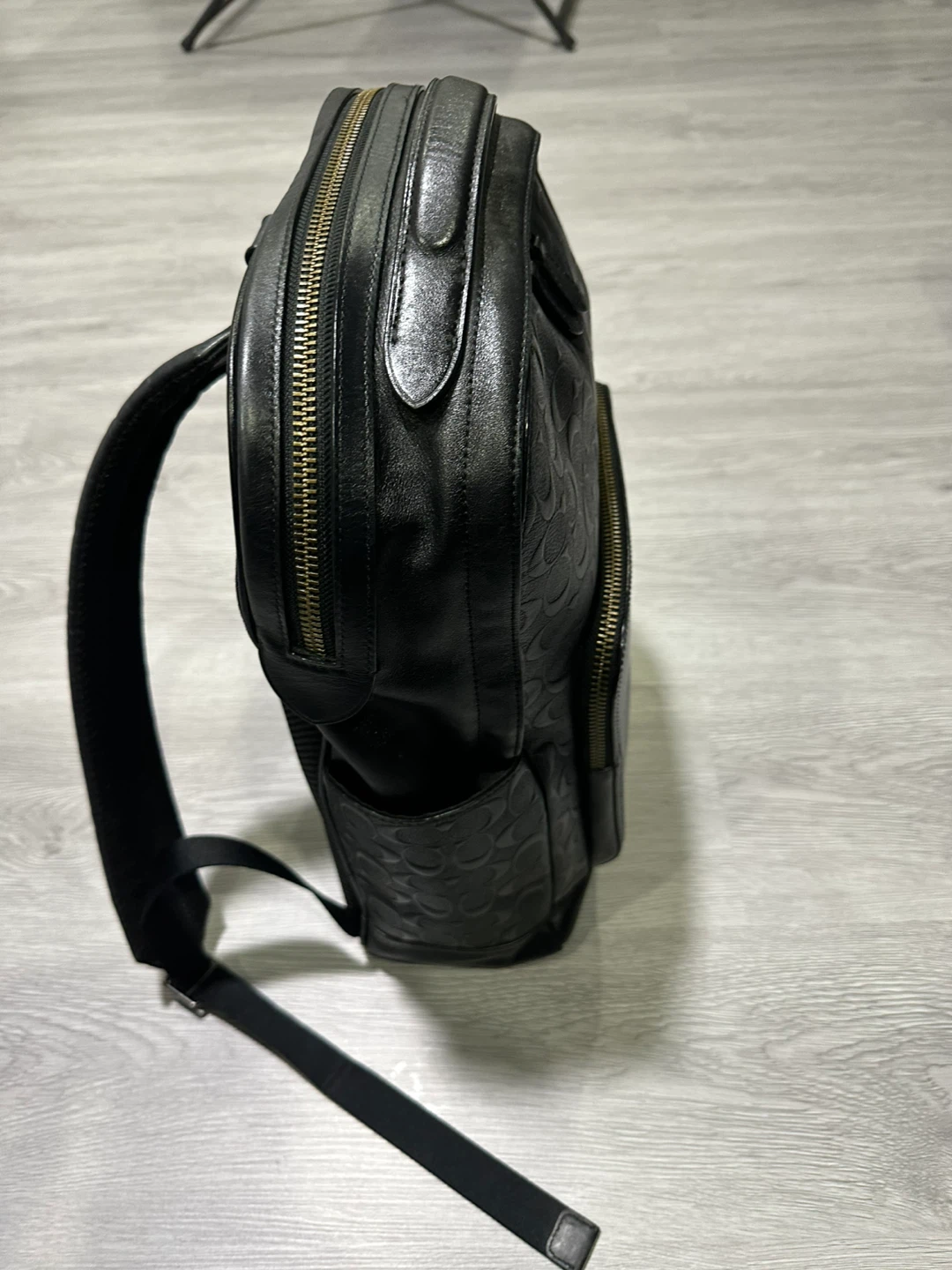 Coach Black Leather Backpack - photo 3