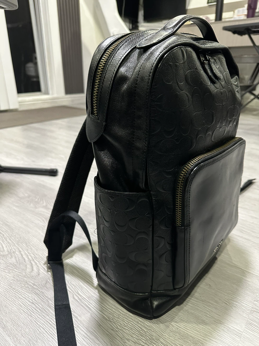 Coach Black Leather Backpack - photo 2