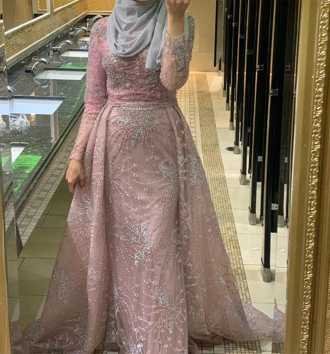 Pink Embellished Gown
