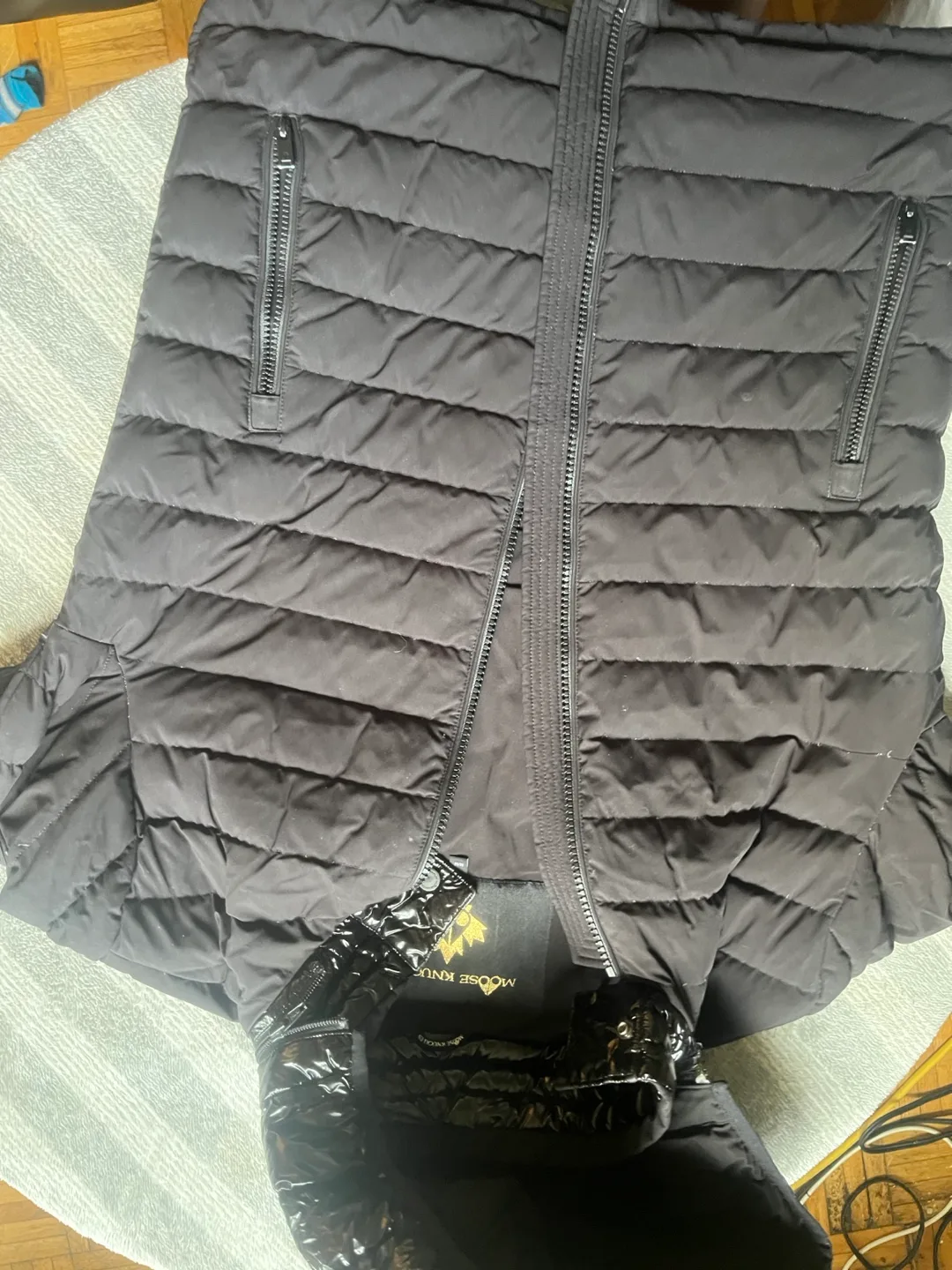 Moose Knuckles Black Puffer Jacket Size M image indicator(5)