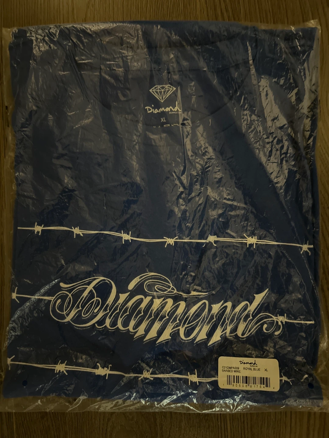 Diamond Supply Co. Barbed Wire Tee - Royal Blue XL (New)