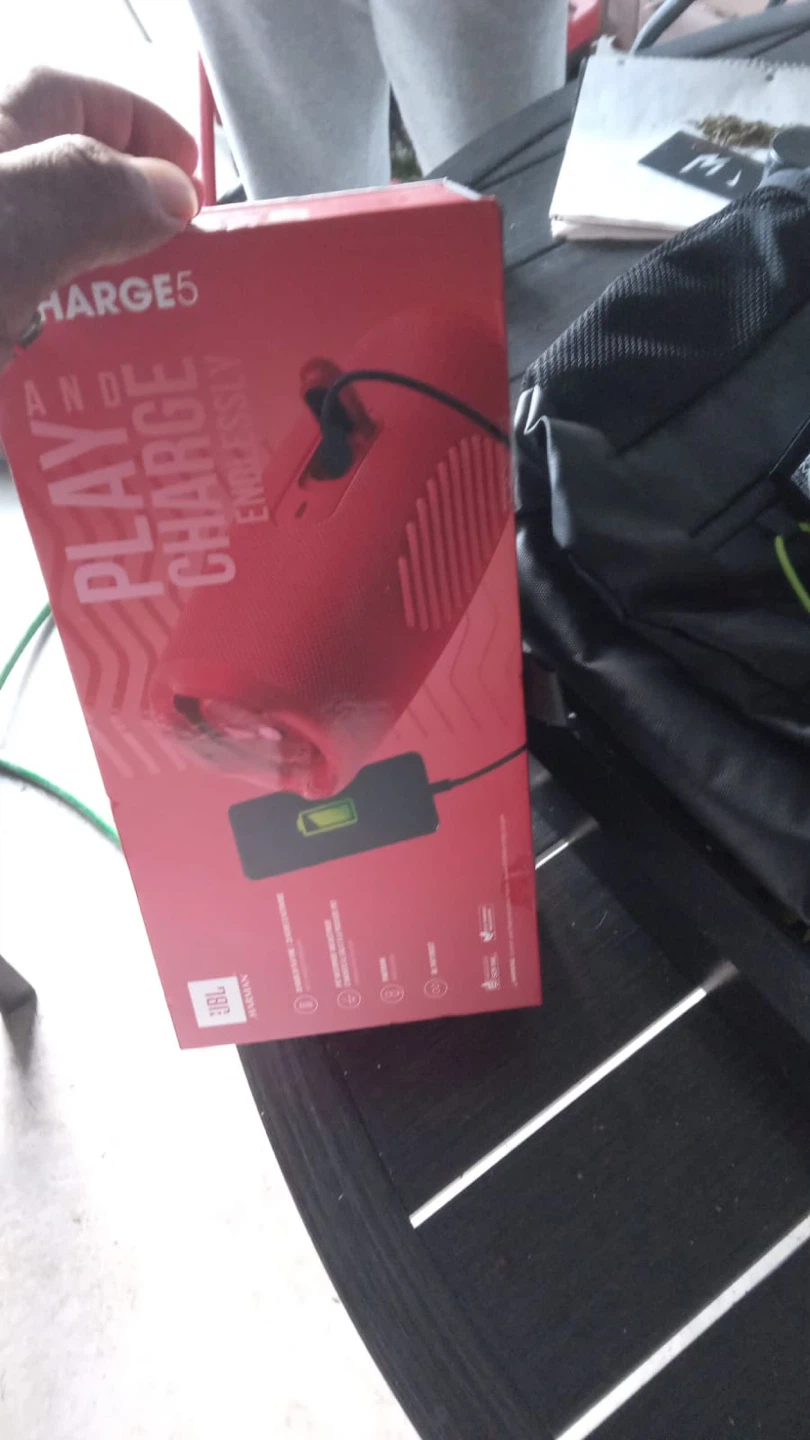 JBL Charge 5 Portable Bluetooth Speaker - Red