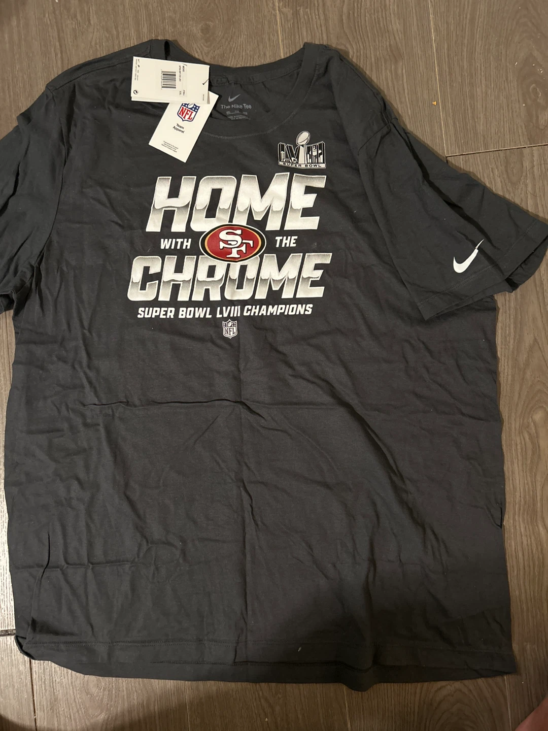 Nike 49ers Super Bowl LVIII Champions T-Shirt XXL