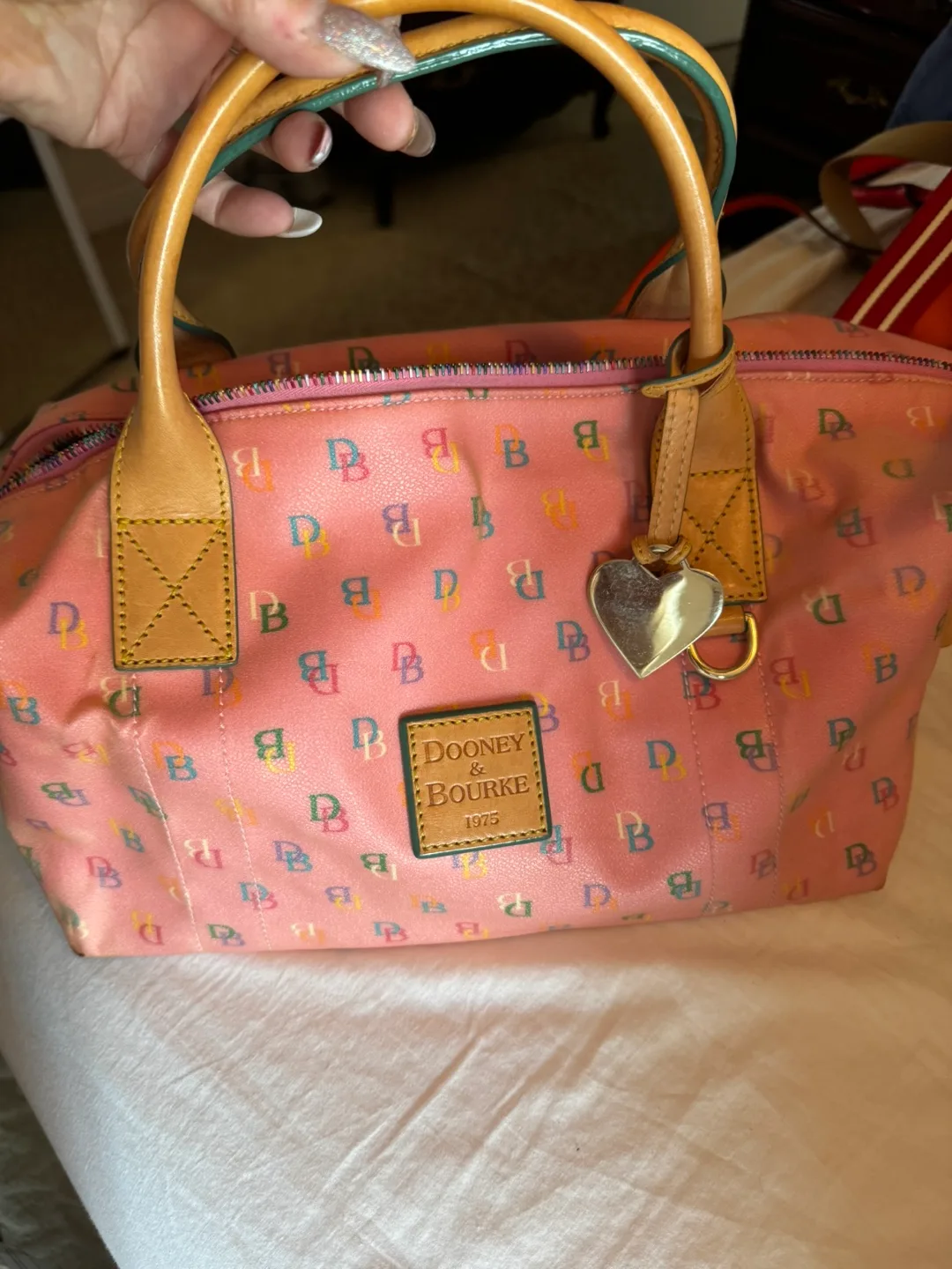 Dooney & Bourke Pink Satchel Bag thumbnail