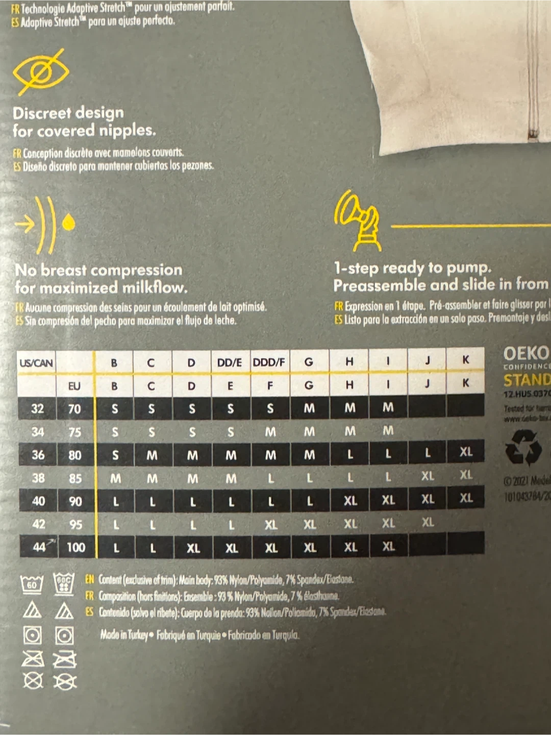 NEW medela pumping bra - size L - photo 3