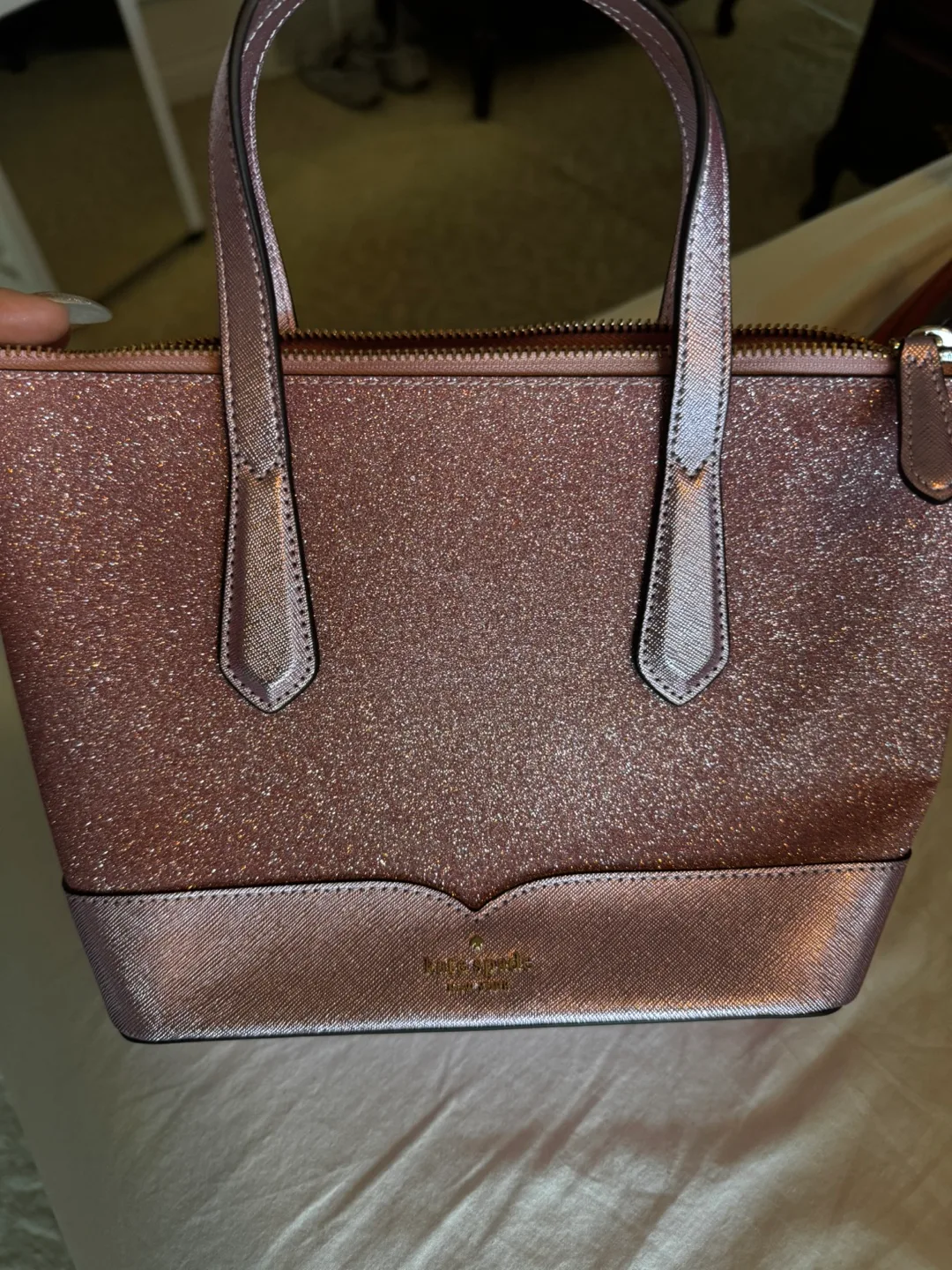 Kate Spade Pink Glitter Purse thumbnail