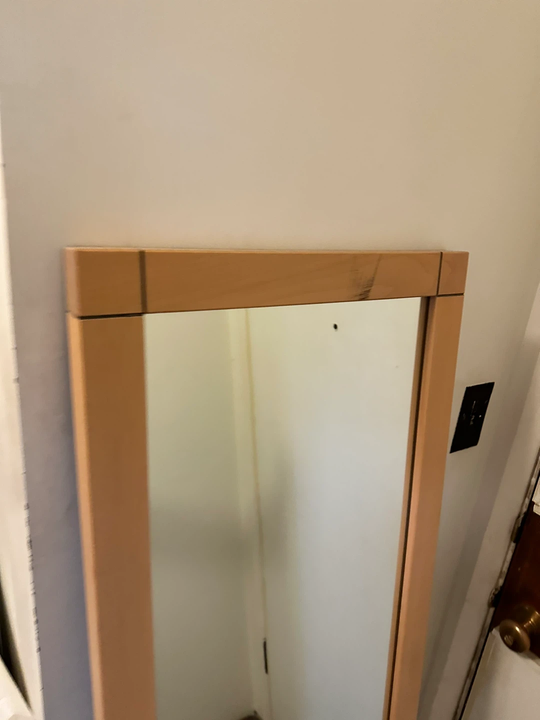 Wooden Framed Full Length Mirror 60”x18” - photo 2