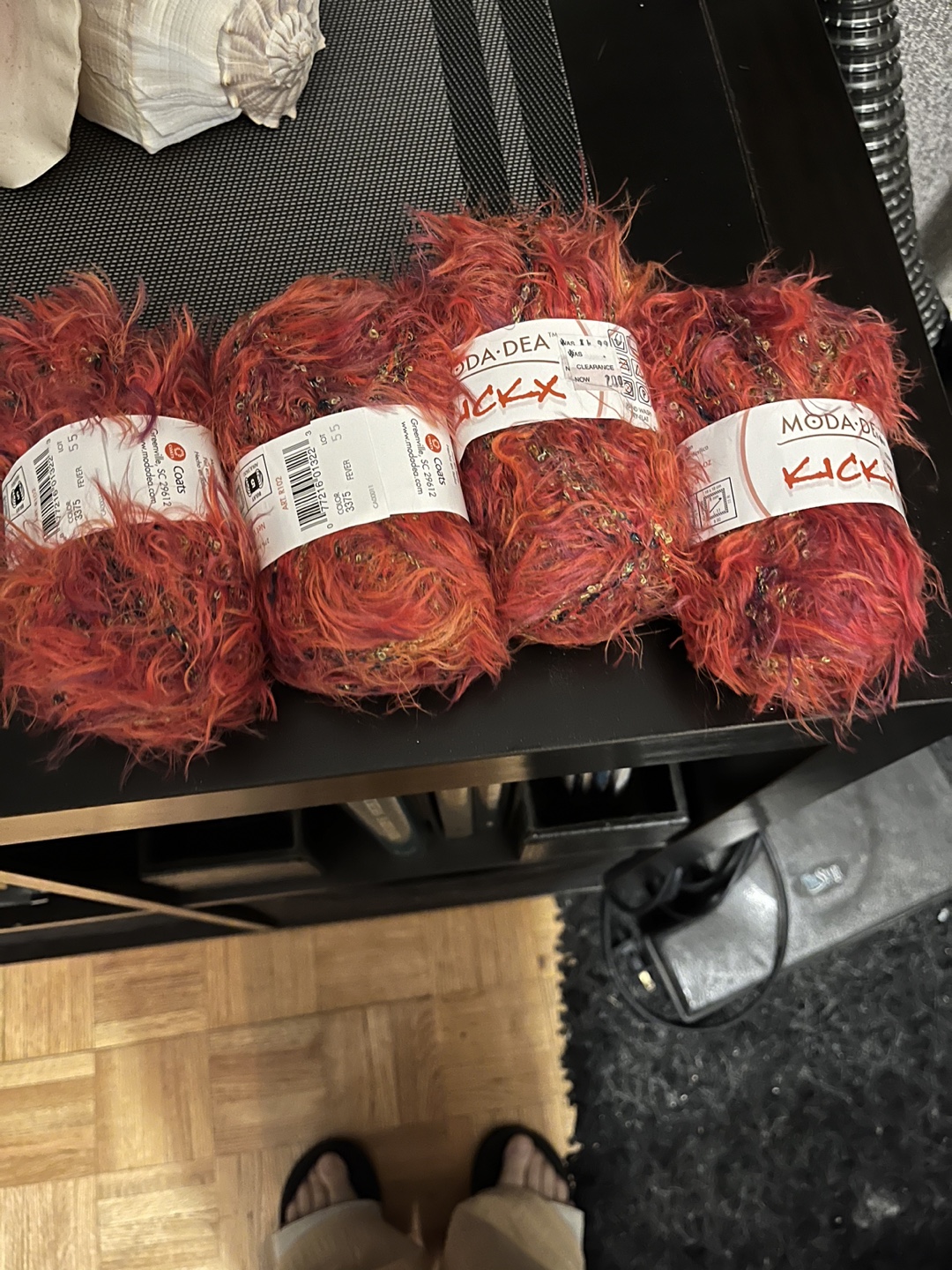 Moda Dea Kicky Yarn - Orange, Red, Gold - photo 2