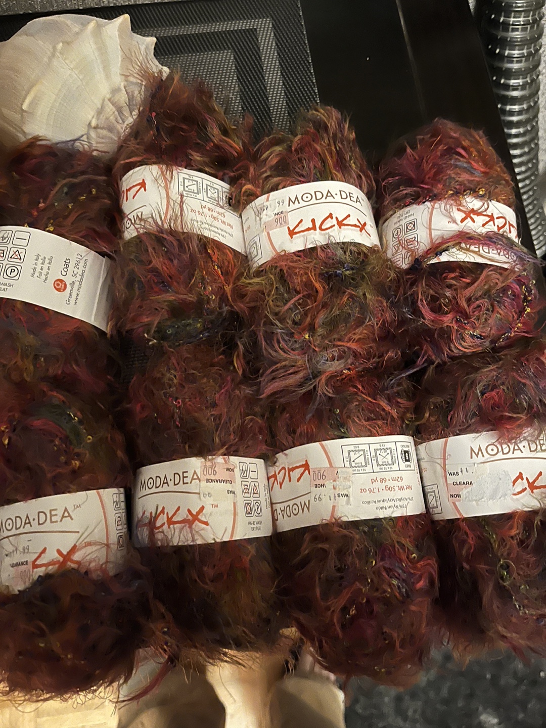 Moda Dea Kicky Yarn, Brown Multi - photo 2