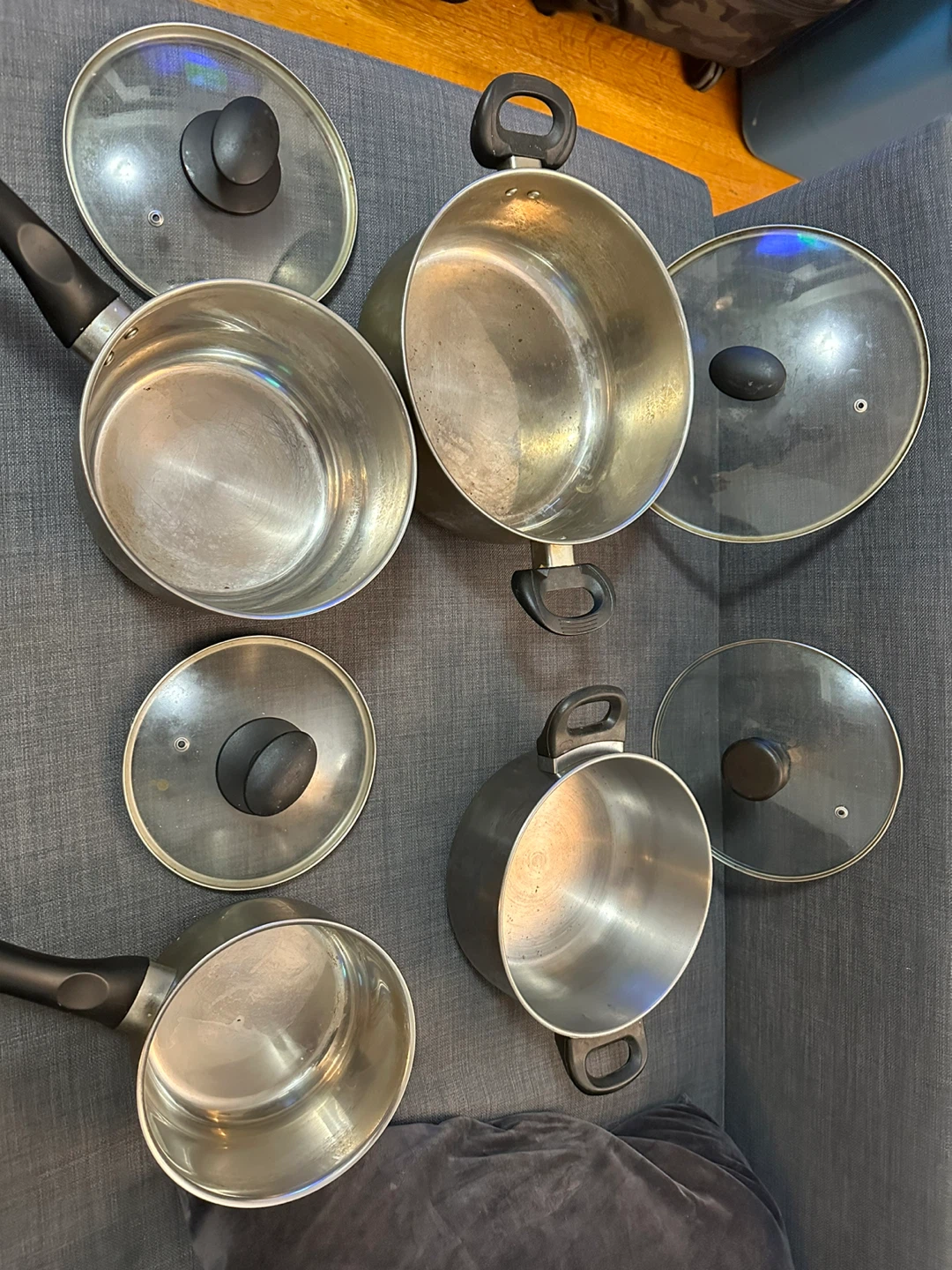 Stainless Steel Pots and Pans Set with Lids - photo 2