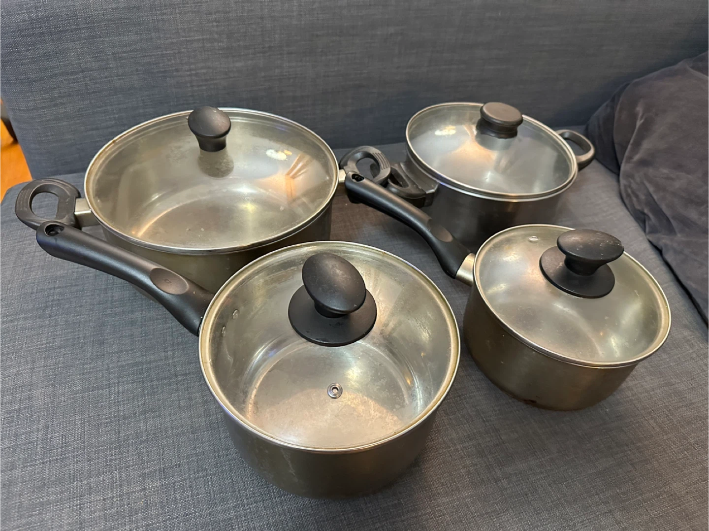 Stainless Steel Pots and Pans Set with Lids