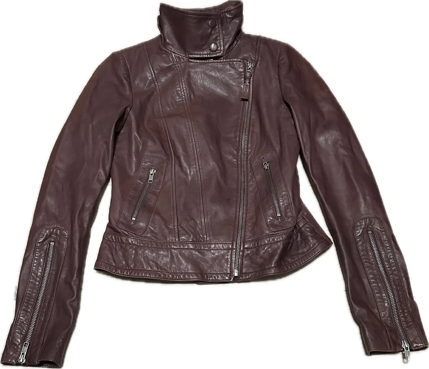 Vintage Mackage For Aritzia Kenya Lambskin Leather Jacket image indicator(6)