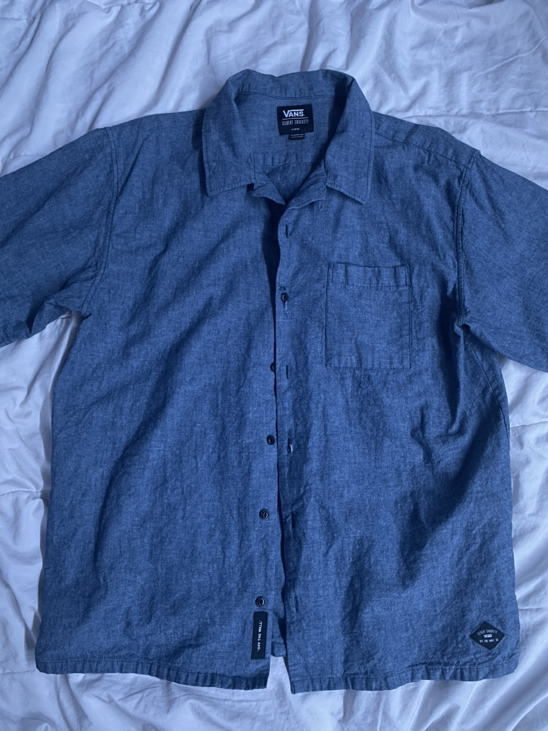 Vans skateboard Button Up Shirt - men’s size Large - photo 2