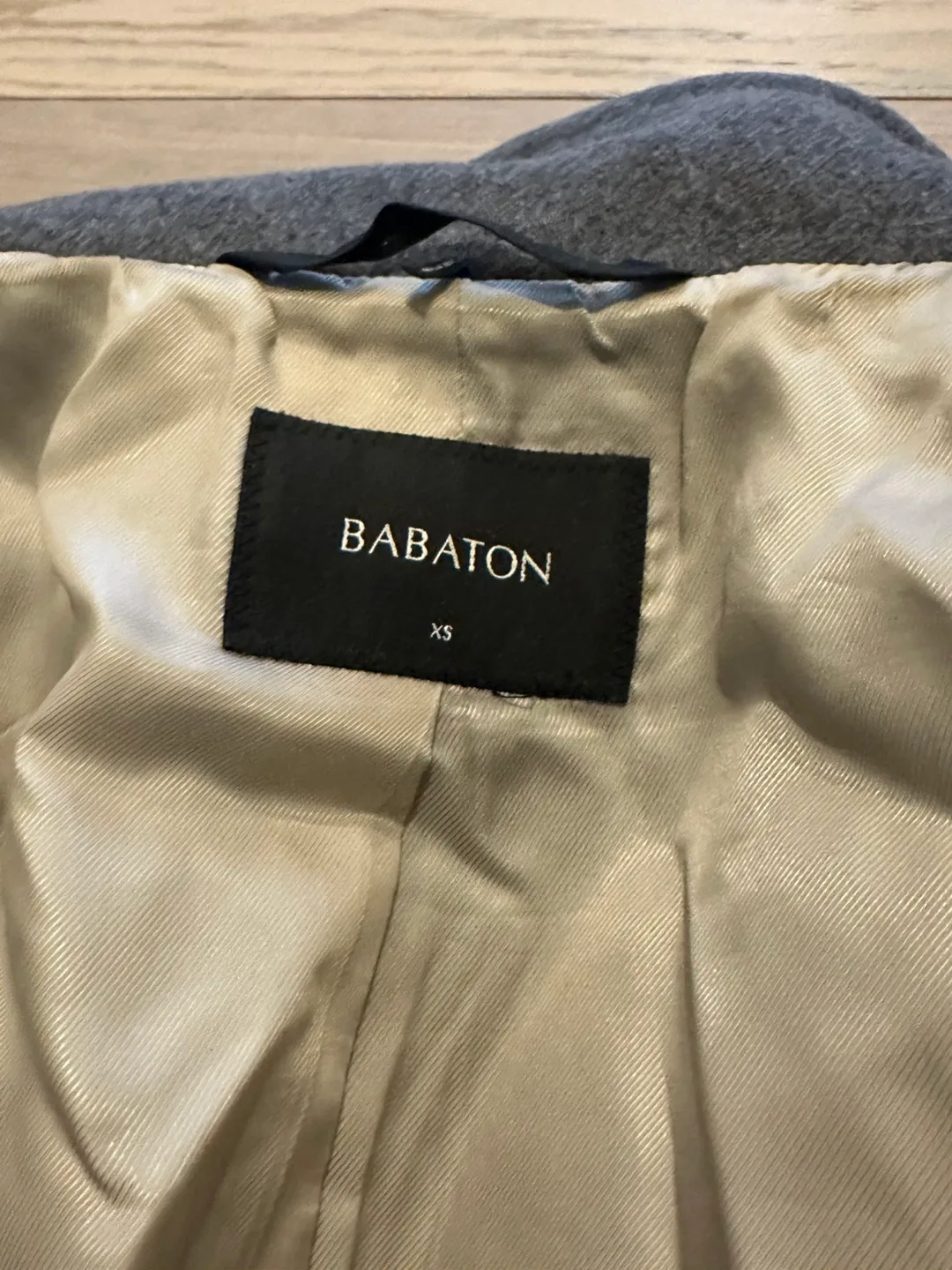 Aritzia Babaton Howell Double Breasted Peacoat | Charcoal Grey image indicator(7)