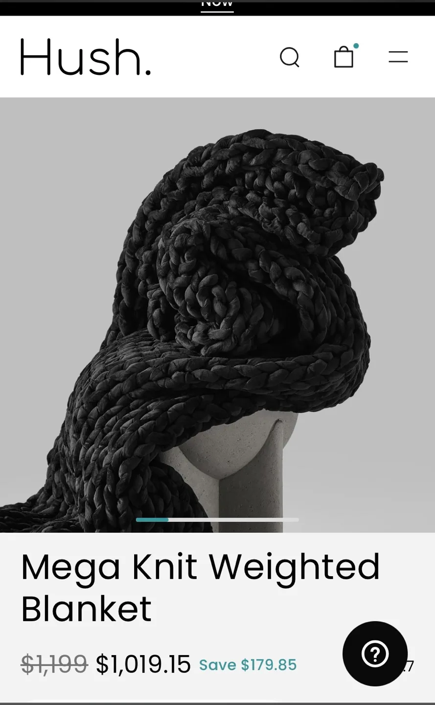 Hush Mega Knit Weighted Blanket image indicator(2)