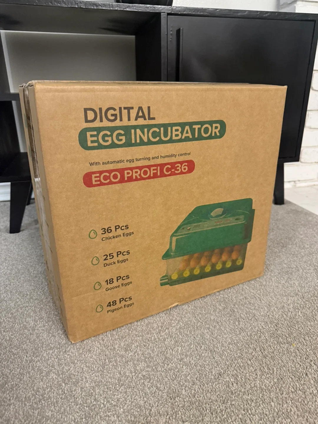 NEW Incubator for 36 Chicken Eggs, Auto Turning + Auto Controls image indicator(6)