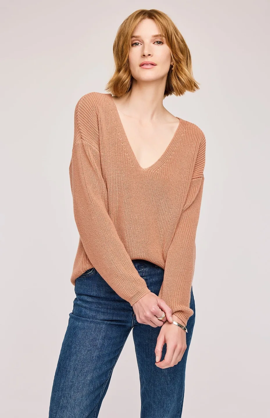 Gentle Fawn Tucker Pullover Sweater | Heather Rosewood thumbnail