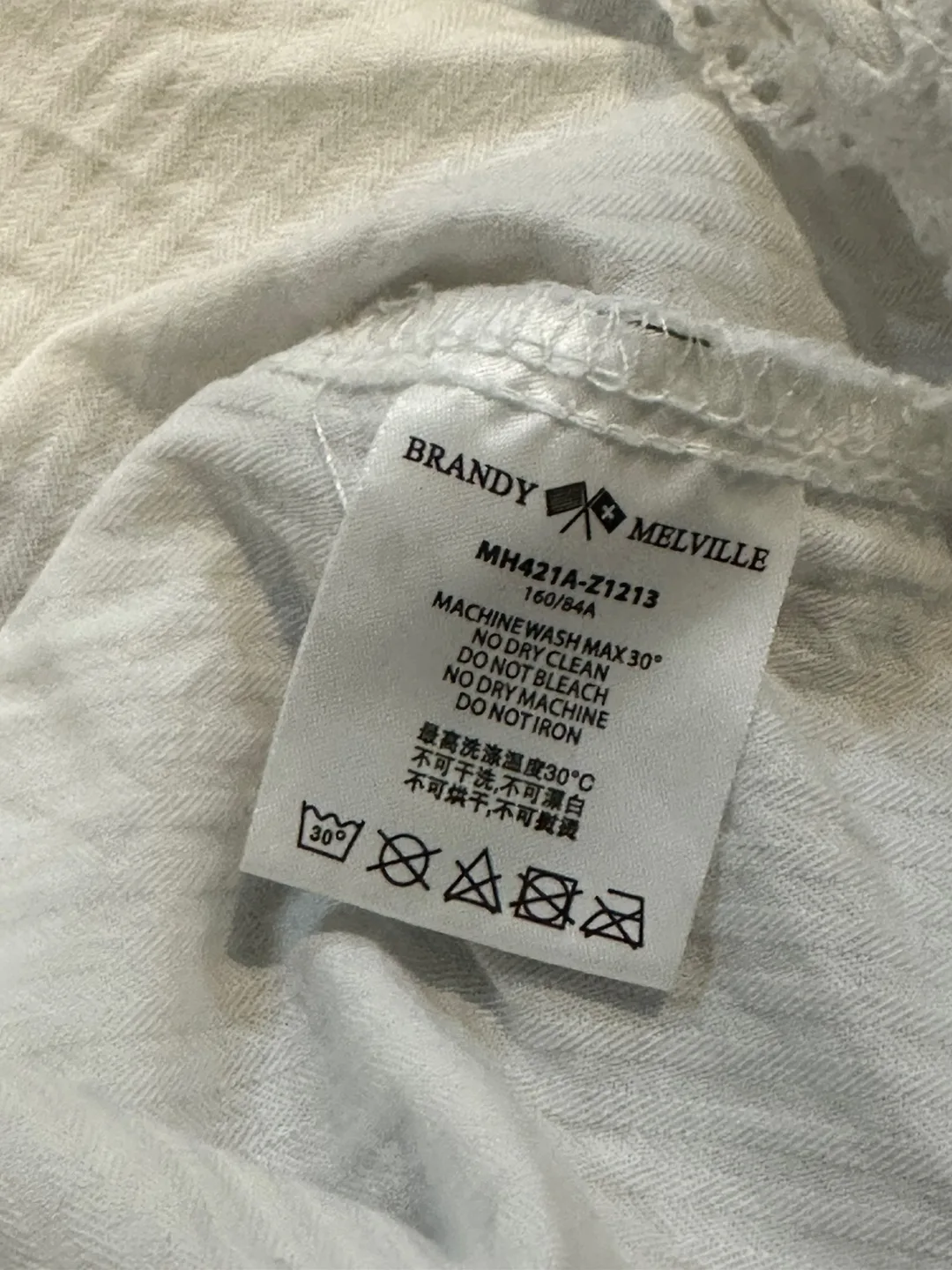 Brandy Melville Edith Lace Tank | White image indicator(8)