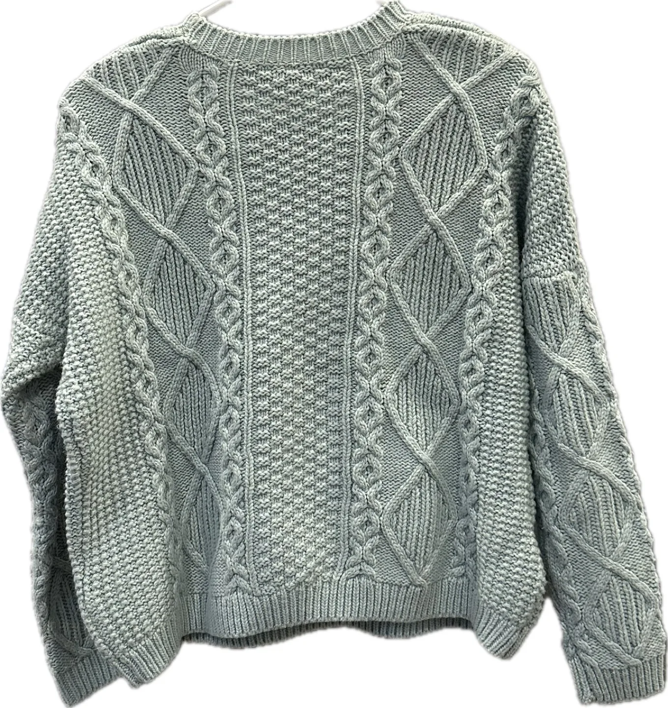 Topshop Petite Cable Knit Sweater | Mint Green image indicator(2)