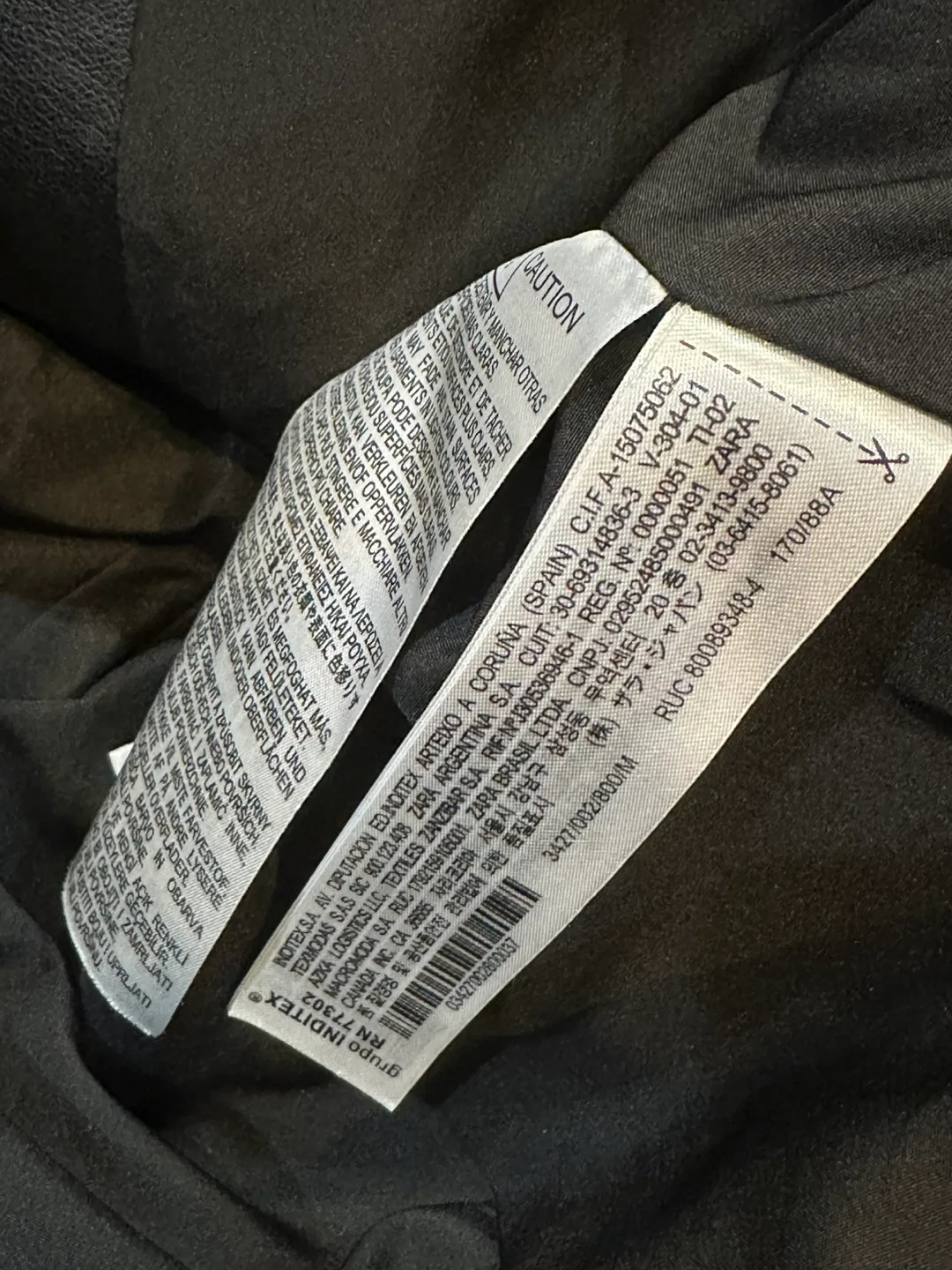 Zara Faux Leather Biker Jacket image indicator(8)