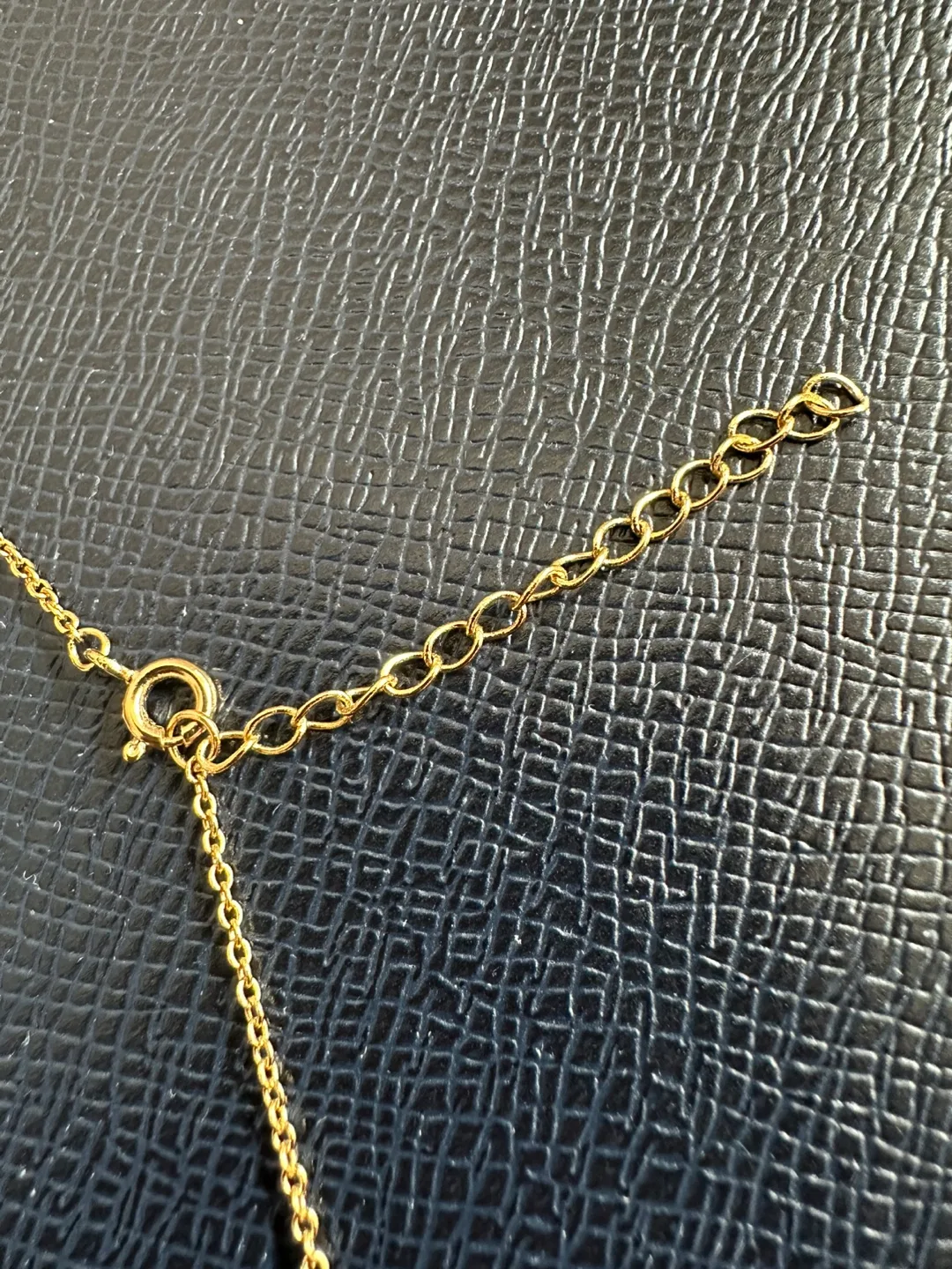 Gold Tone Initial Necklace “K” image indicator(5)