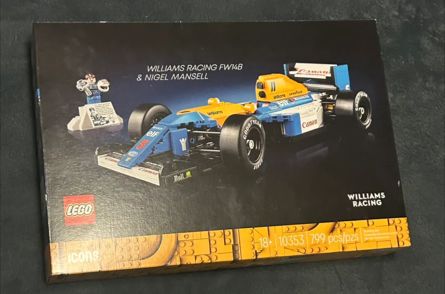 LEGO Icons Williams Racing FW14B & Nigel Mansell thumbnail