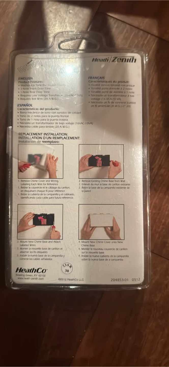 New Heath Zenith Wired Door Chime image indicator(3)