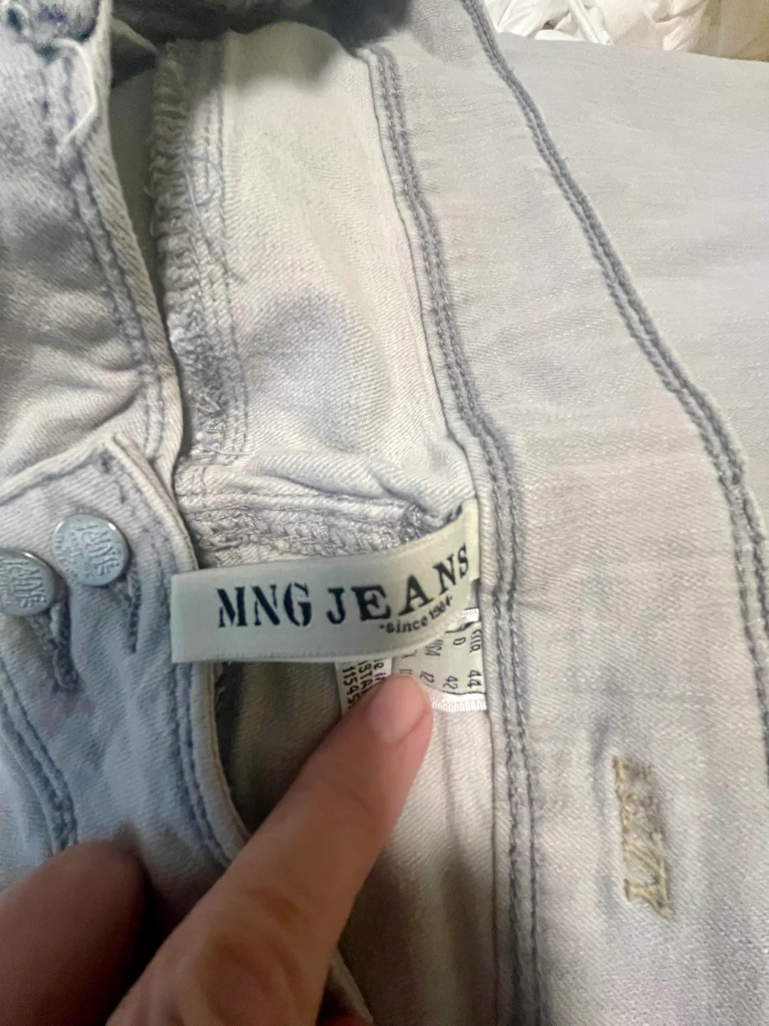 MNG Jeans - Size  8 Light Grey image indicator(2)