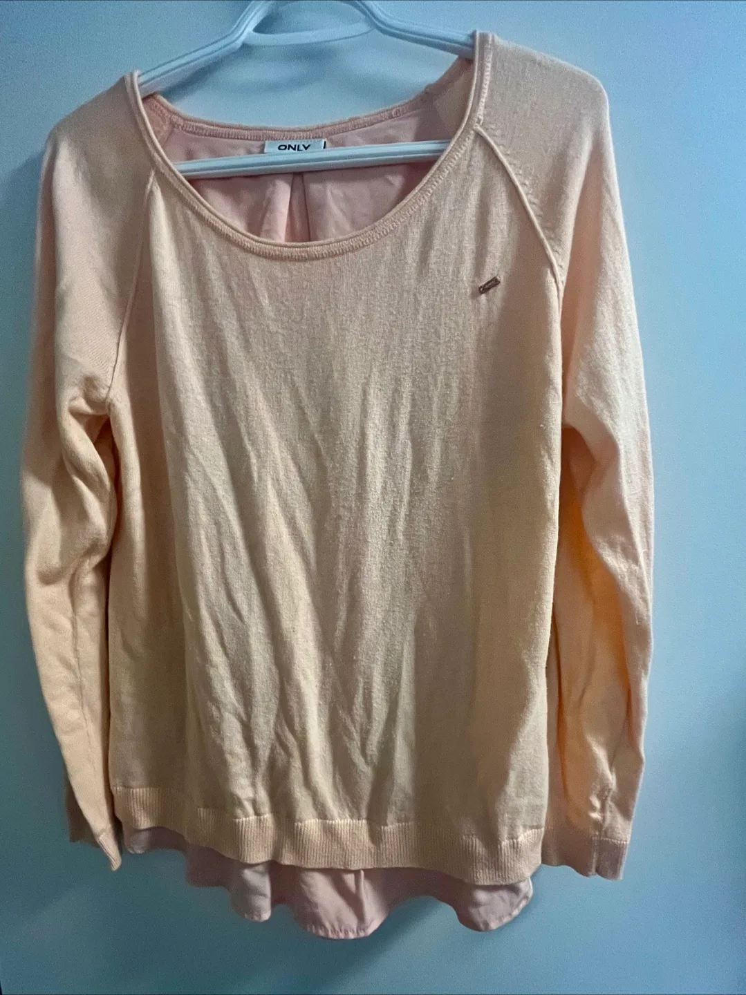 Only Pink Long Sleeve Top Size Medium thumbnail