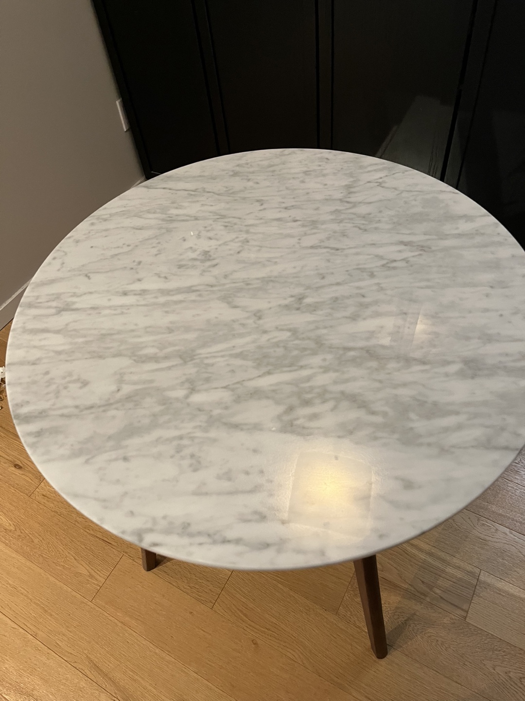 Article Mara 36" Round Dining Table - Walnut - photo 4