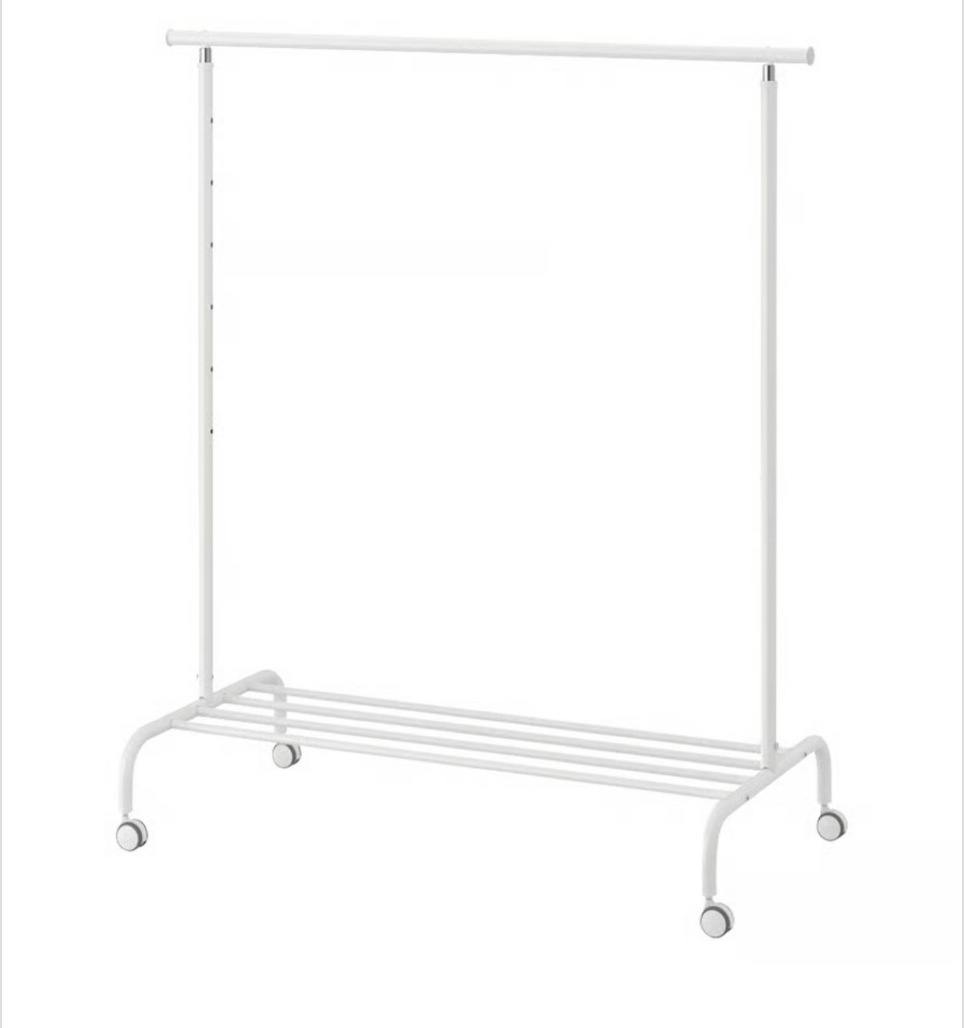 IKEA Rigga Clothes Rack - White