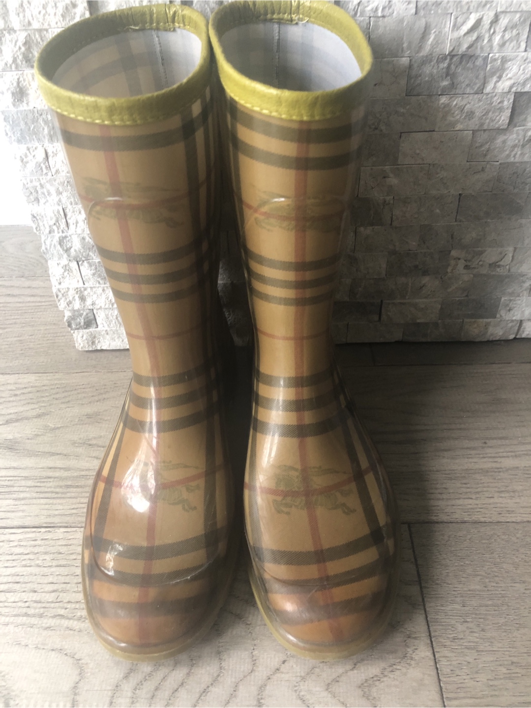 Burberry Plaid Rain Boots