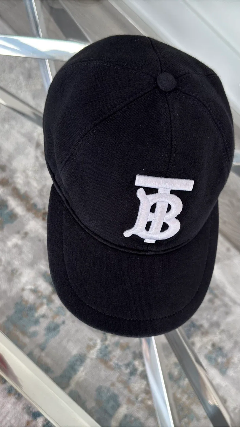 Burberry Monogram Embroidered Baseball Cap Women. thumbnail