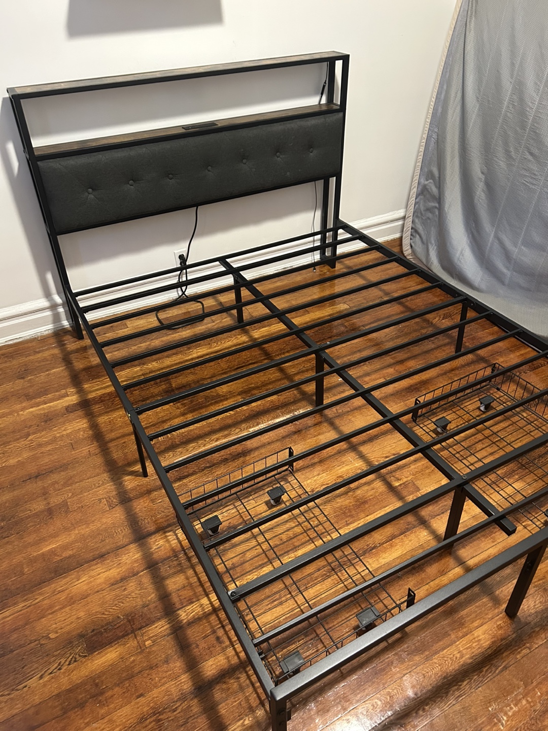 Metal Bed Frame with Headboard - photo 2